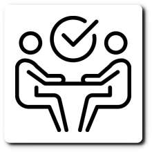 Symbol für ein gemeinsames Gespräch